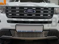 Ford Explorer (16–) Решетка переднего бампера, нерж. d16